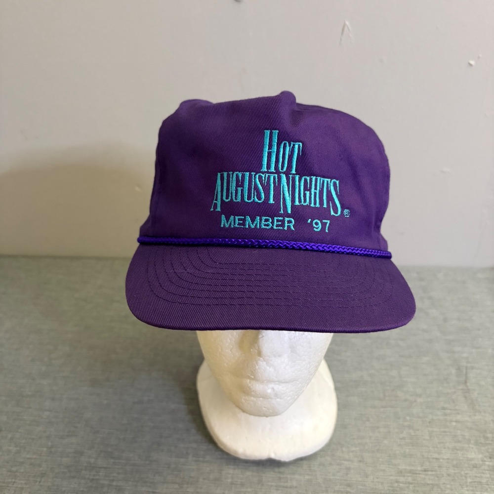 Mohr's Hot August Nights Hat‎ Mens OSFA Purple 1997 Member Taco Bell Vintage 90s